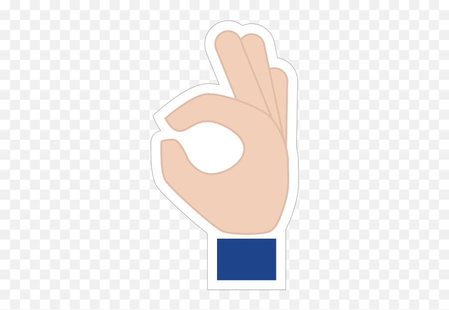 Hands Okay Emoji Sticker - Sign,Okay Emoji