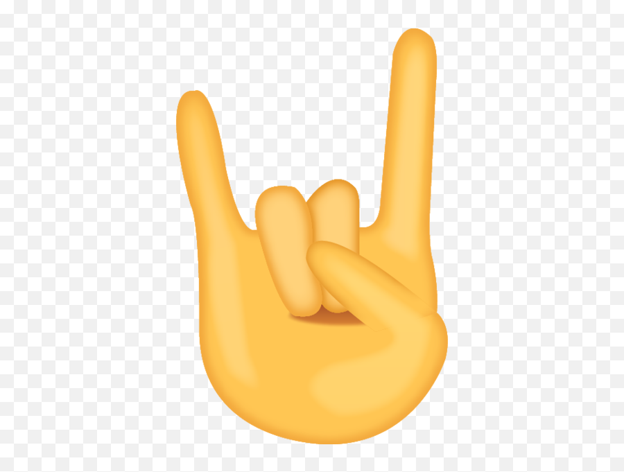 Sign Of The Horns Emoji - Rock On Emoji Png,Hand Emoji