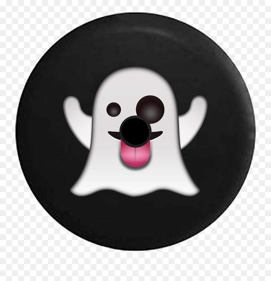 Jeep Wrangler Jl Backup Camera Day Ghost Text Emoji Tongue Out Rv Camper Spare Tire Cover - Clip Art,Emoji Tongue Out