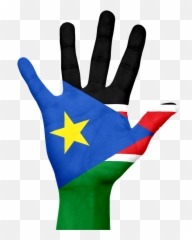 South Sudan Flag Hand - Of Emoji