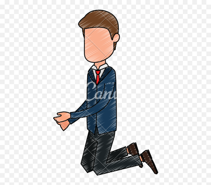 Man Kneeling - Illustration Emoji,Kneeling Emoji