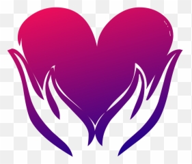 Heart Hand Hands Love Symbol - In Clipart Emoji
