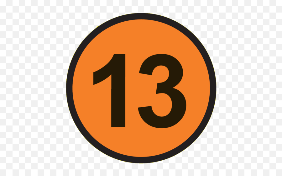 Number 13 Is Orange Emoji,Friday The 13th Emoji