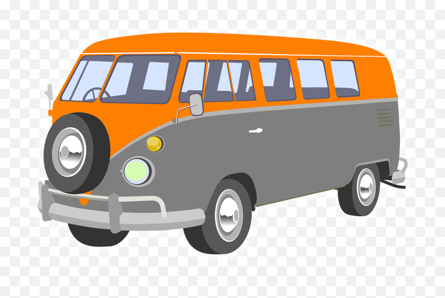 Bus Camper Van Mobile Home Trip - Clipart Van Emoji,Travel Trailer Emoji
