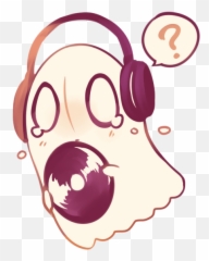 Log - Napstablook X Ghost Reader Emoji,Unibrow Emoji