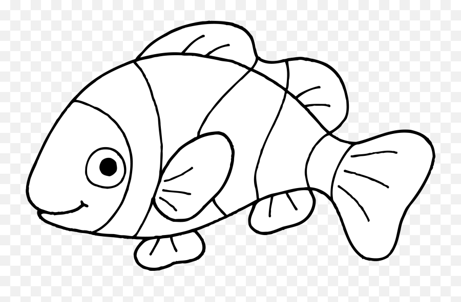 Free Black And White Tropical Fish - Clip Art Black And White Fish Emoji,Tropical Fish Emoji