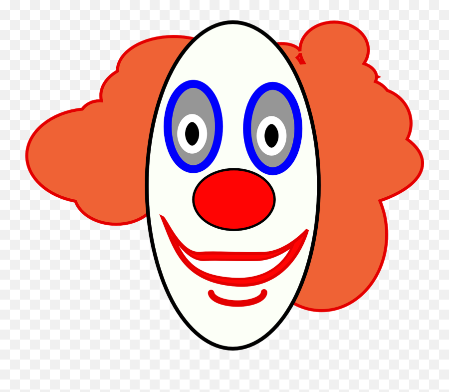 Clown Face Smiley Happy Fun - Creepy Clown Clipart Emoji,Celebration Emoji