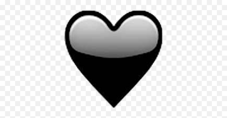 Download Heart Sticker - Black Heart Emoji Sticker,Love Heart Emoji