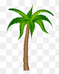 Palm Tree Transparent Background Clipart - Emoji