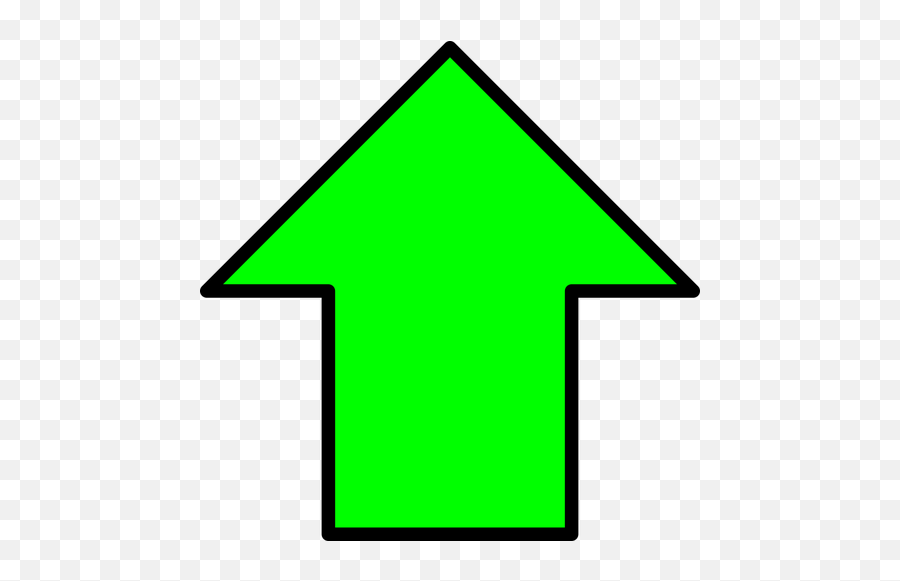 Verde Seta Para Cima - Green Up Arrow Png Emoji,Arrow Up Emoji