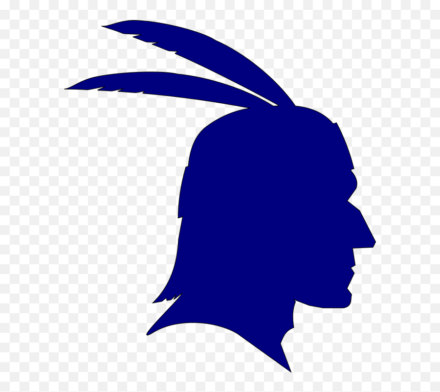 Free Blue Feathers Blue Vectors - Indian Native American Silhouette Emoji,Feather Emoticon