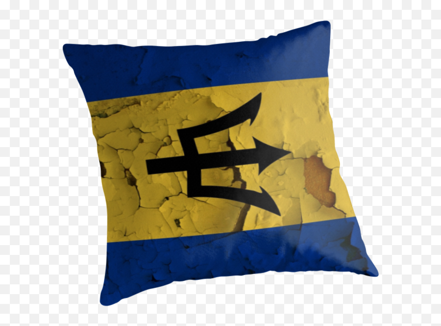 Barbados - Cushion Emoji,Bajan Flag Emoji