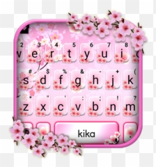 Pink Spring Flowers Keyboard Theme - Floral Design Emoji,Emoji Flowers Copy And Paste