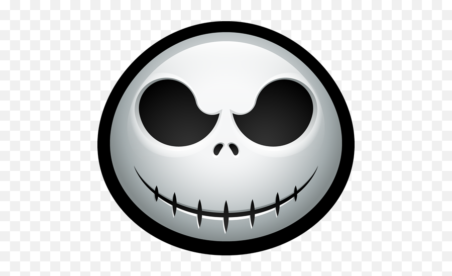 Dead Skull Halloween Jack Skellington Bones Nightmare Icon - Cute Halloween Skeleton Clipart Emoji,Skull Emoticon