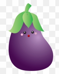 Eggplant Clipart Tree Eggplant Tree Transparent Free For - Kawaii Vegetables Png Emoji,Purple Squash Emoji