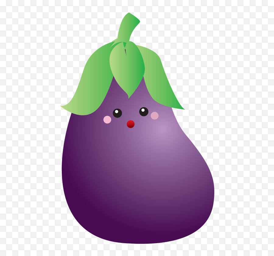 Eggplant Clipart Tree Eggplant Tree Transparent Free For - Kawaii Vegetables Png Emoji,Purple Squash Emoji