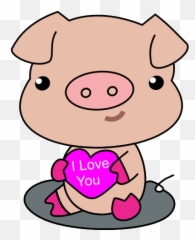 Pig With Heart - Snout Emoji