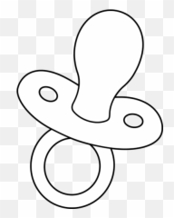 Library of baby binky graphic black and white stock png - Pacifier Clipart Black And White Emoji