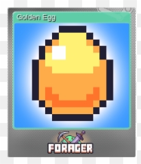Forager golden egg Archaeology 2020 - 0215 Pixel Art Minecraft Emoji