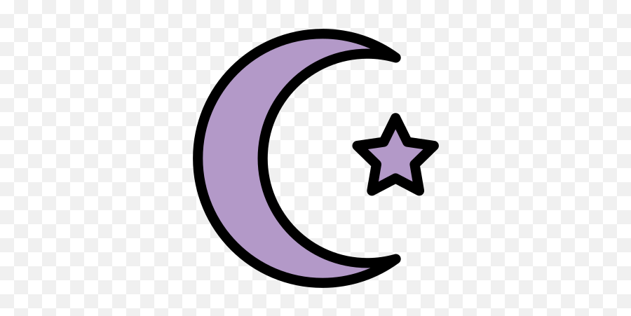 Media Luna Y Estrella Emoji - Lua Crescente Com Estrela,Emojimedia