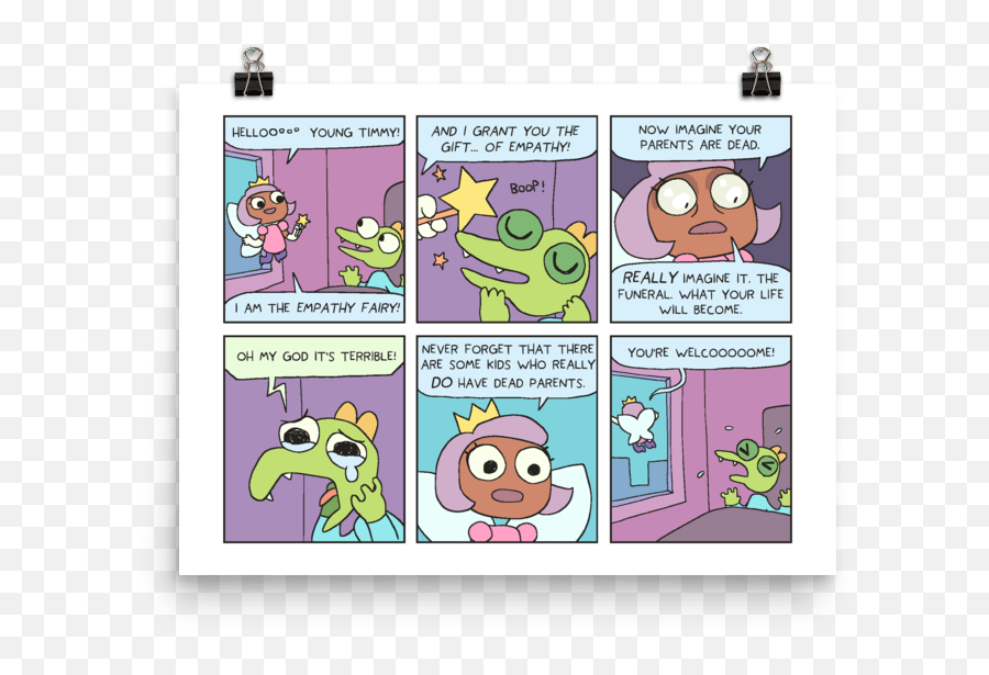 The Empathy Fairy Print U2013 Mercworks Comics Store - Fictional Character Emoji,Oh Well Emoticon
