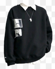 Jacket Stickers - Collared Shirt Under Sweater Aesthetic Emoji,Jacket Emoji