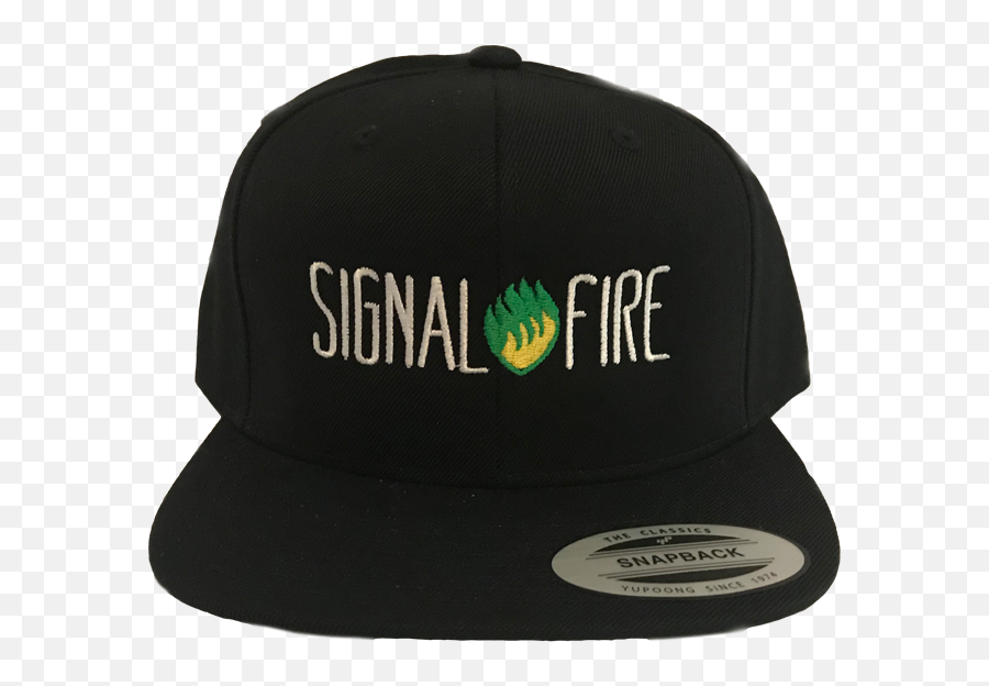 Black Signal Fire Snapback Hat - For Baseball Emoji,Emoji Snapback