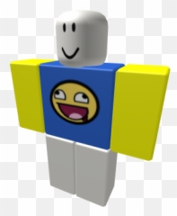 Noob Emoji Funny Face Top - Blue Shirt Roblox