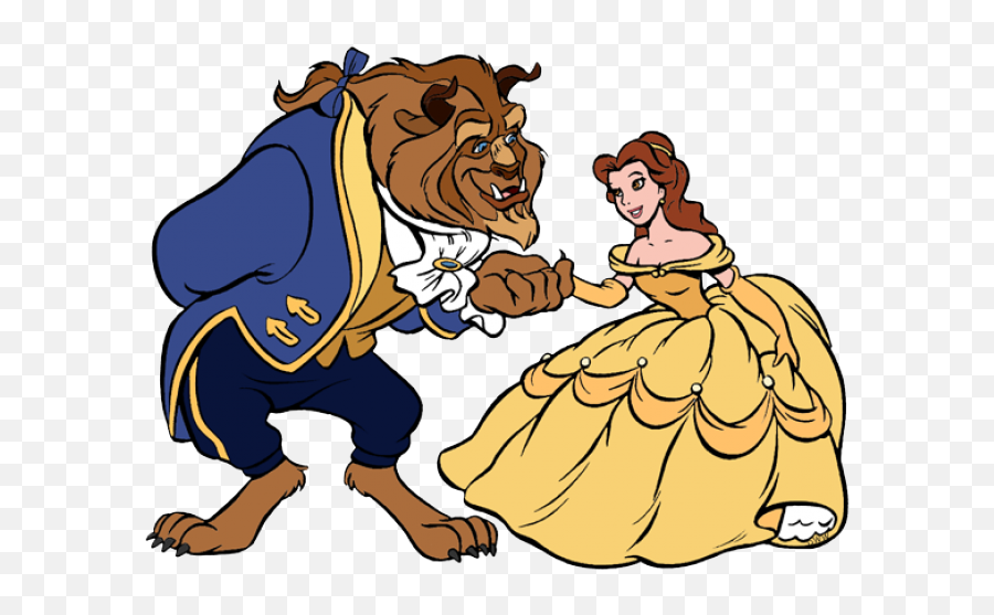Beast Bowing To Belle Clipart - Disney Clipart Beauty And The Beast Emoji,Bowing Emoji