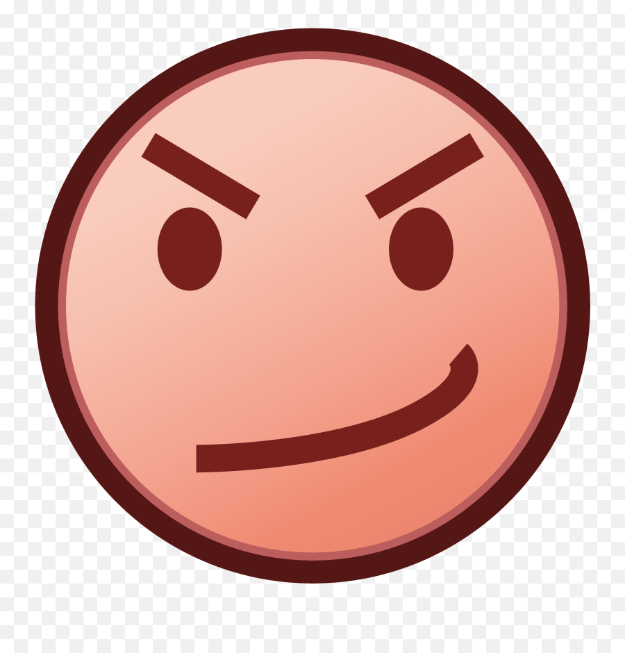 Face With Steam From Nose Emoji Clipart - Negative Face,Nose Face Emoji
