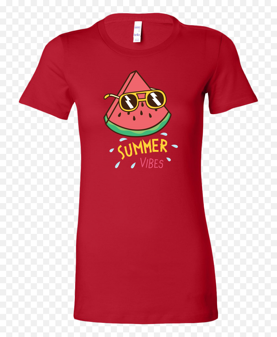 Summer Vibes Watermelon With Sunglasses Womenu0027s T - Shirt U2013 J Emoji,Watermelon Emoticon
