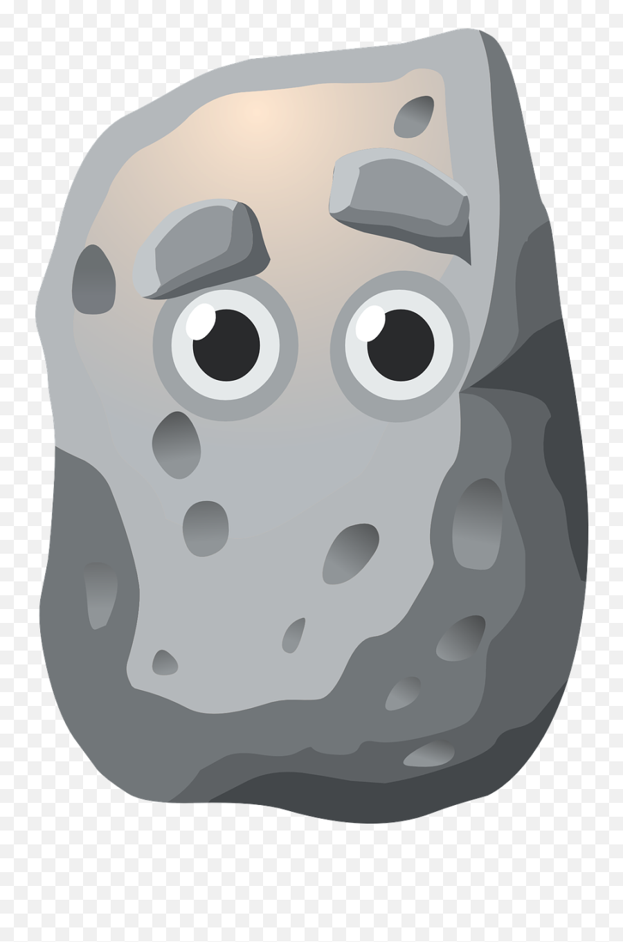 Rock Eyes Grey Gray Granite - Pet Rock Clipart Emoji,Rock Climbing Emoji