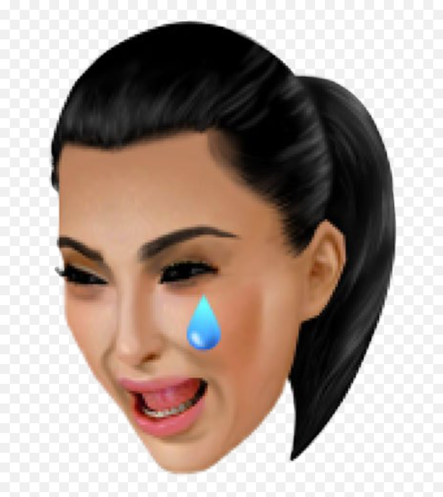 Kim Kardashian Crying Face Png Picture - Kim Kardashian Emoji,Kim K Emoji