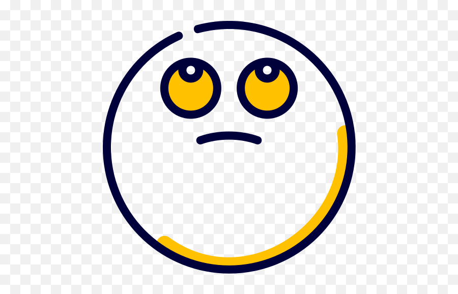 Rolling Eyes - Circle Emoji,Rolling Eyes Emoticon