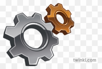 Newsroom Emoji Cogs Invention Ks2 Illustration - Gear,Metal Emoji