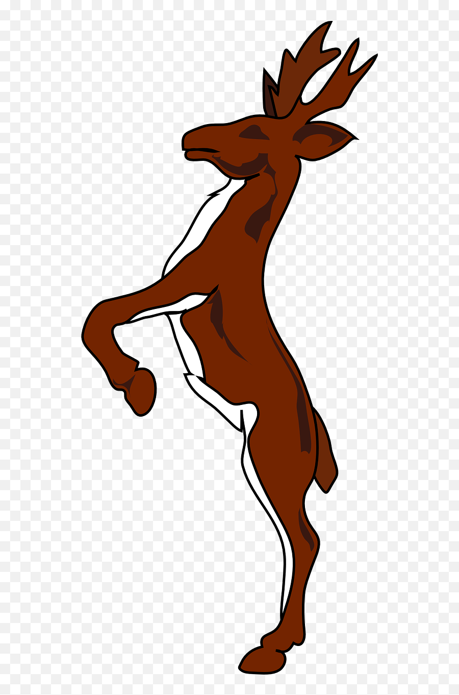 Deer Wild Animal Rein Wildlife - Coat Of Arms Antigua And Barbuda Emoji,Deer Hunting Emoji