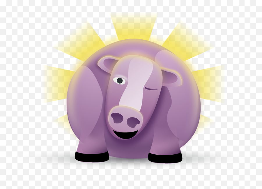 Gambar Wink Smiley Gratis - Cow Cartoon Tongue One Wink Emoji,Pizza Emoji