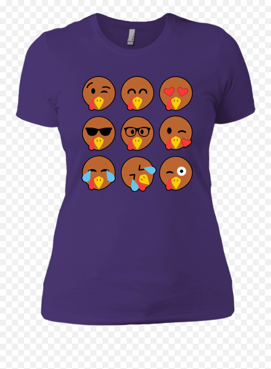 Turkey Emojis Thanksgiving Tshirt - Womens Hiking Shirts,Turkey Emojis