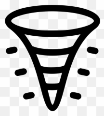 Hurricane Svg - Funnel Clipart Black And White Png Emoji,Hurricane Emoji