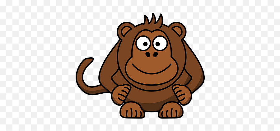 1 Free Expression Emoji Illustrations - Cartoon Monkey Clker,Naked Emoji
