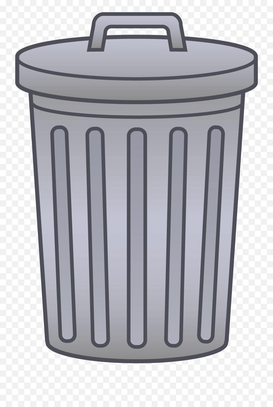Garbage Can Emoji Png Picture - Trash Can Clipart Png,Garbage Emoji