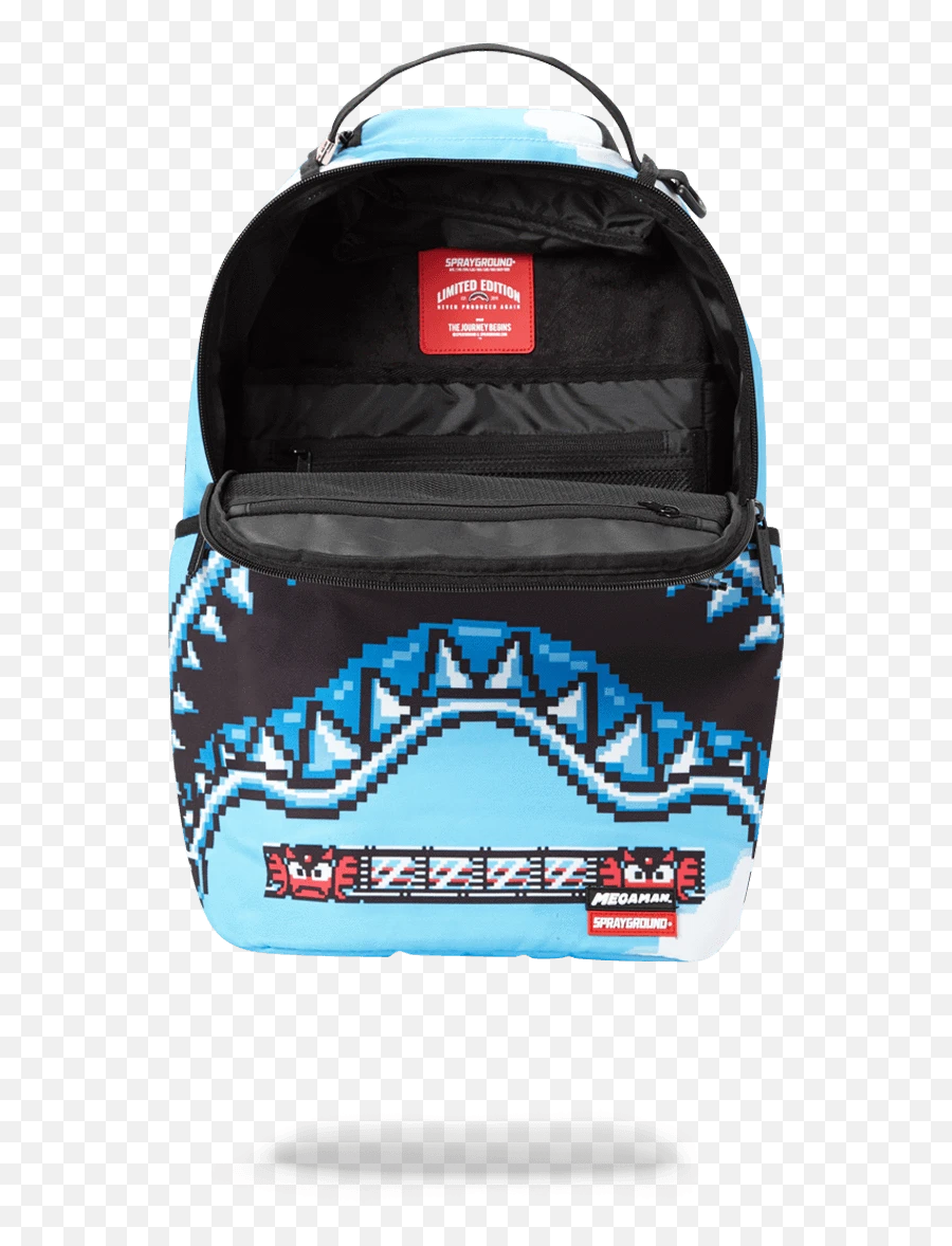 Sprayground Backpack Mega Man Destroyer - Backpack Emoji,Blue Emoji Backpack