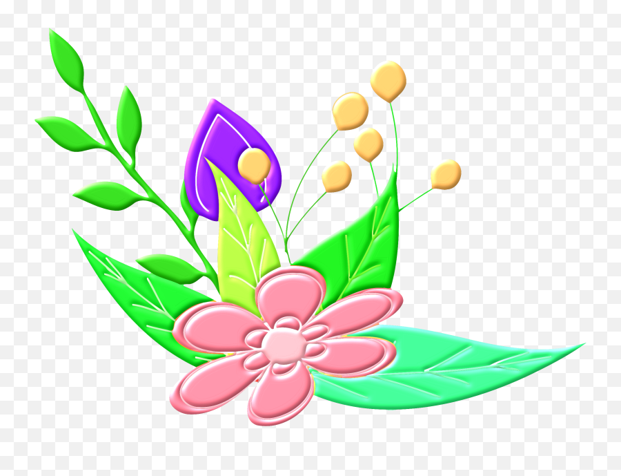Floral Design Vector Clipart Image - Flower Clipart Public Domain Emoji,British Flag Eyes Emoji
