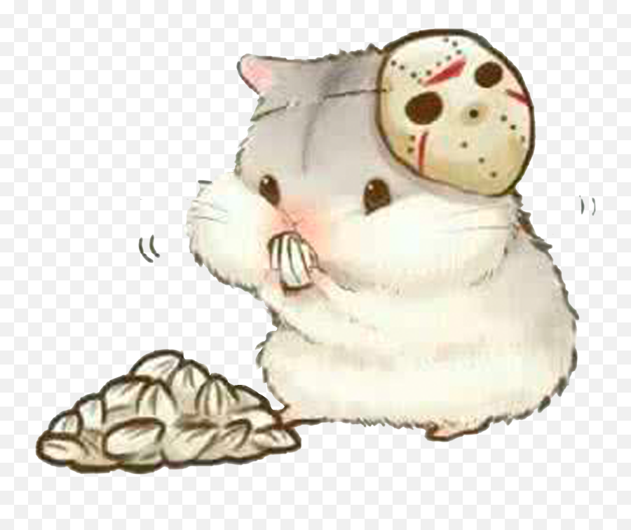 Picture - Eat Seeds Mask Hamster Emoji,Tehe Emoticon