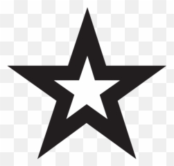 White Medium Star Emoji For Facebook Email Sms - Black Png