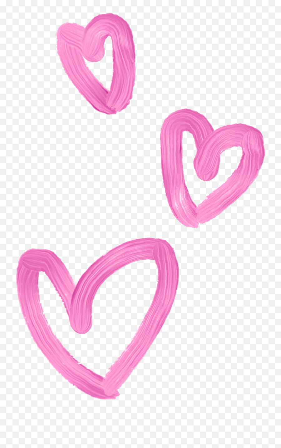Lovely Girly Hearts Corazones Tiara 3d Whatsapp Pink - Girly Brush Stroke Heart Png Emoji,Girly Emoji