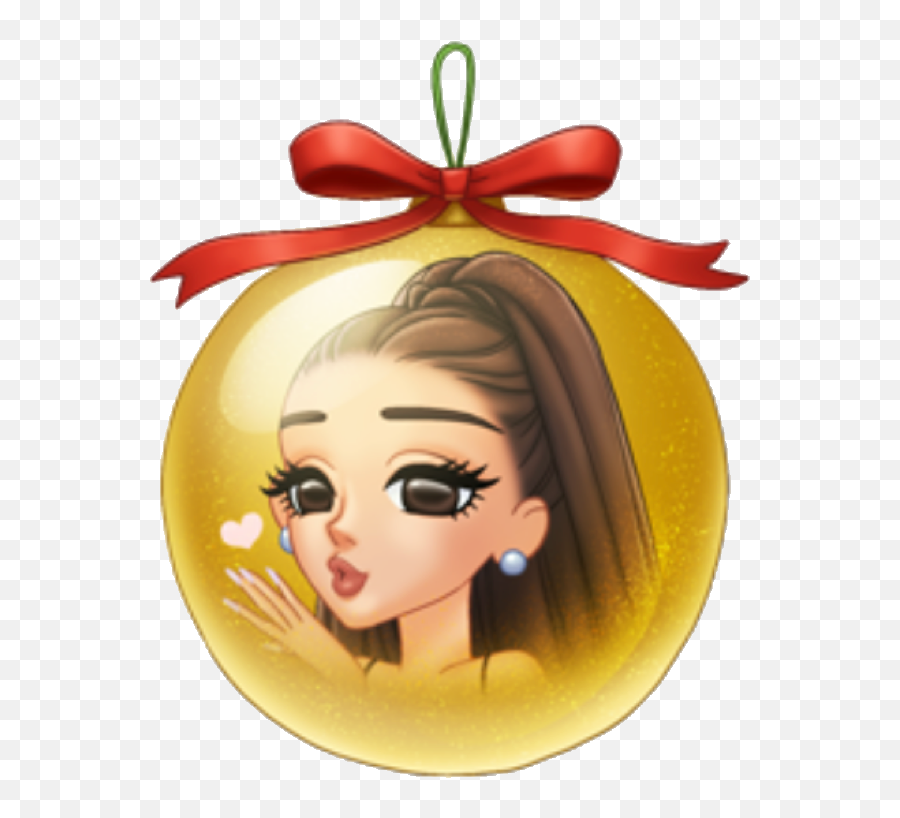 Ariana Grande Clipart Ornament - Png Download Full Size Ariana Grande Christmas Cartoon Emoji,Ariana Grande Emoji