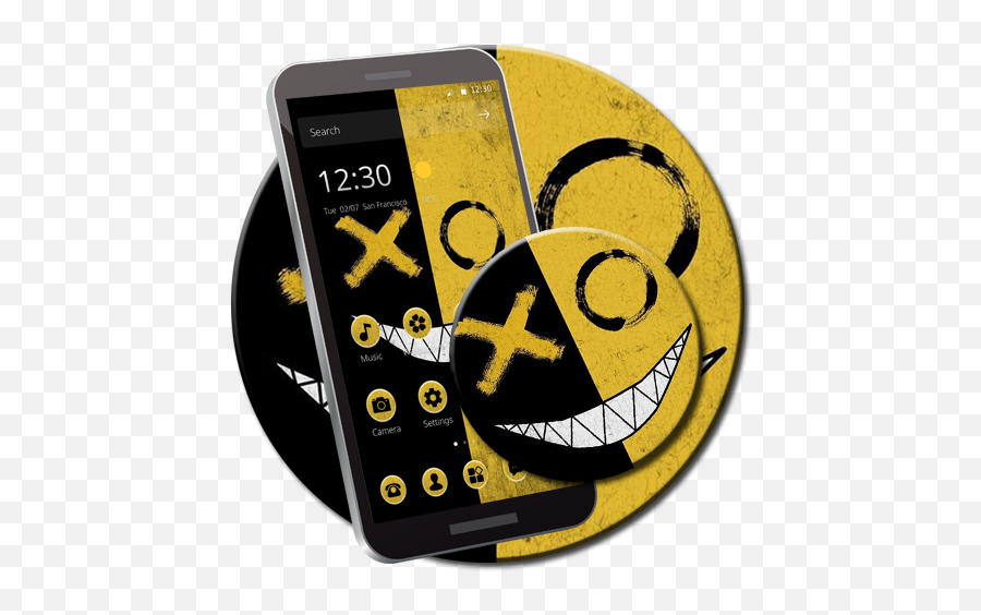 Sketch Smile Yellow Face Emoji Theme - Smartphone,Xo Emoji