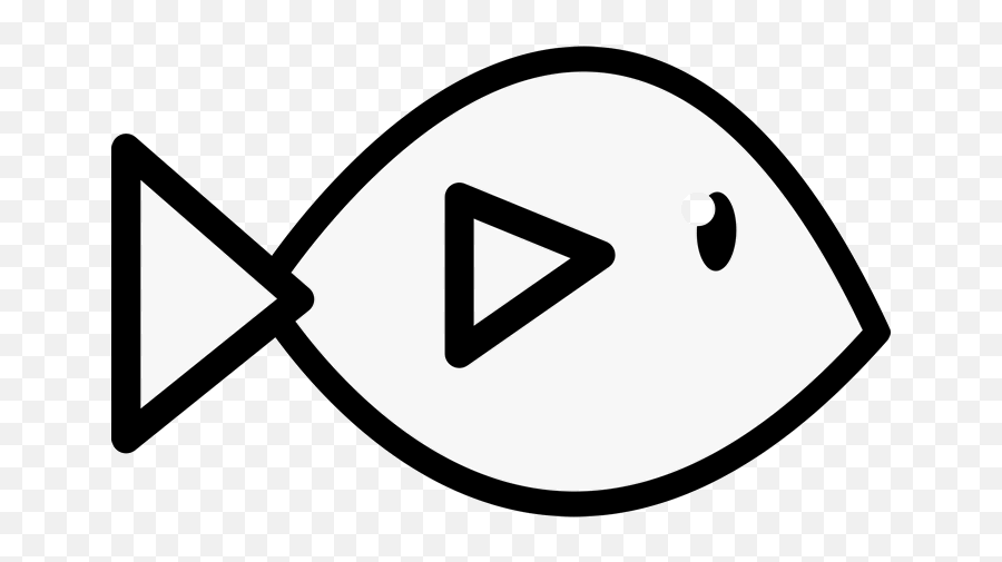 Download Fish Outline Rubber Stamp - Stick Figure Fish Clipart Emoji,Emoji Stick Figure