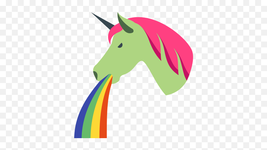 Vomiting Unicorn Icon - Free Download Png And Vector Sick Unicorn Emoji,Throw Up Emoji Png